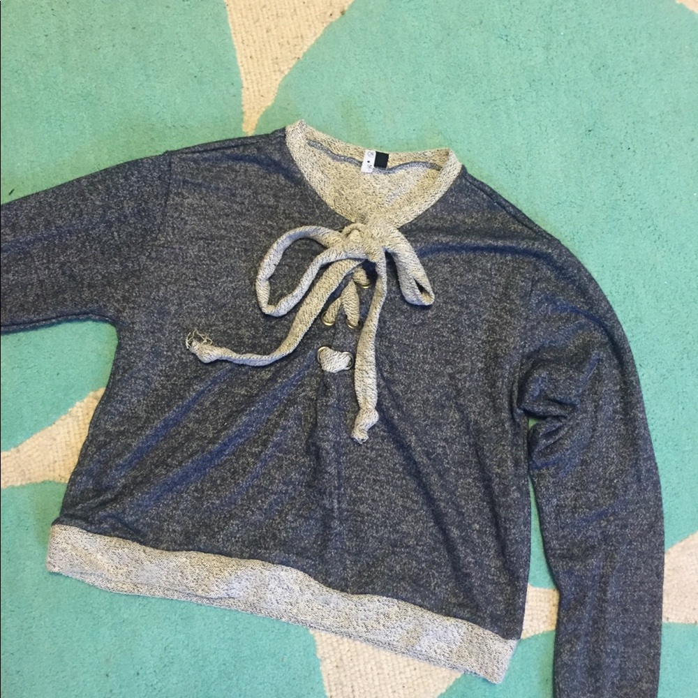 The Classic: laced up sweater